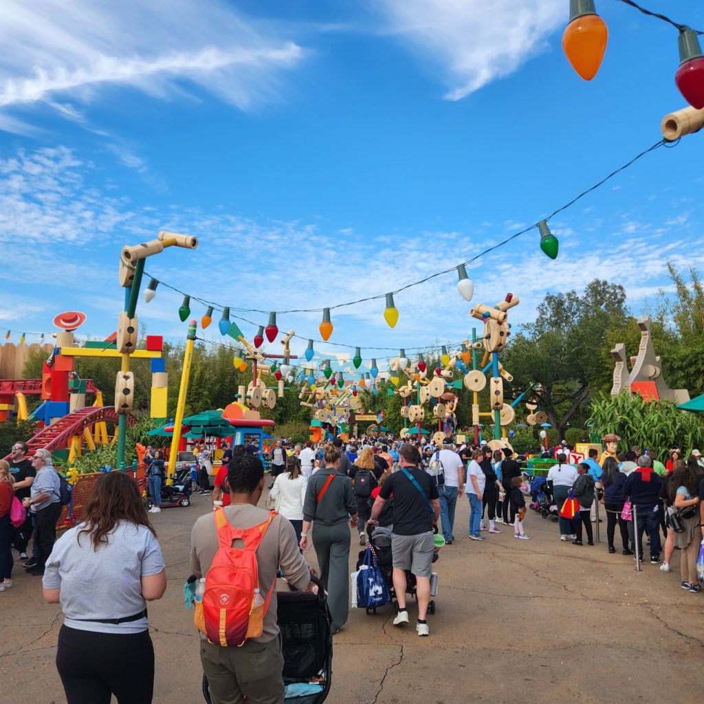 Toy Story Land Walkway Crowds