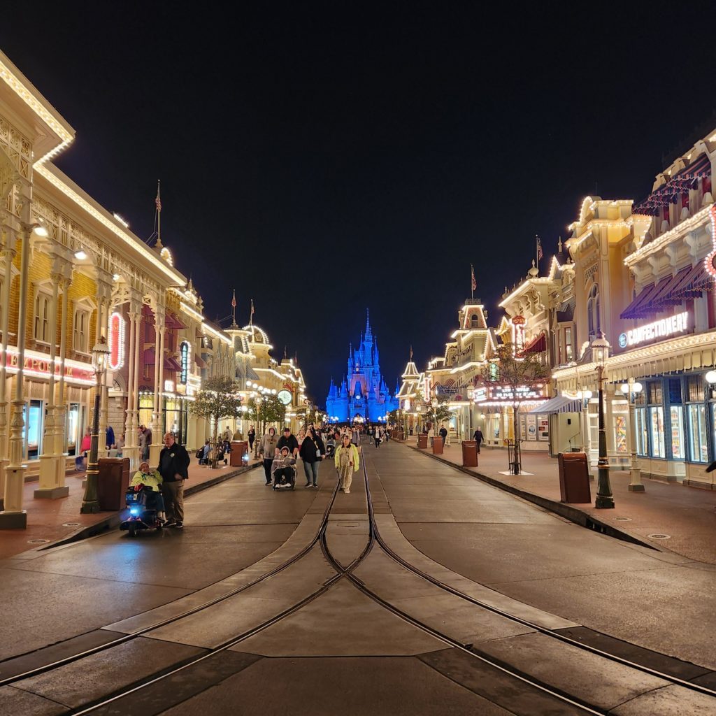 Main Street USA during Extended Evening Hours