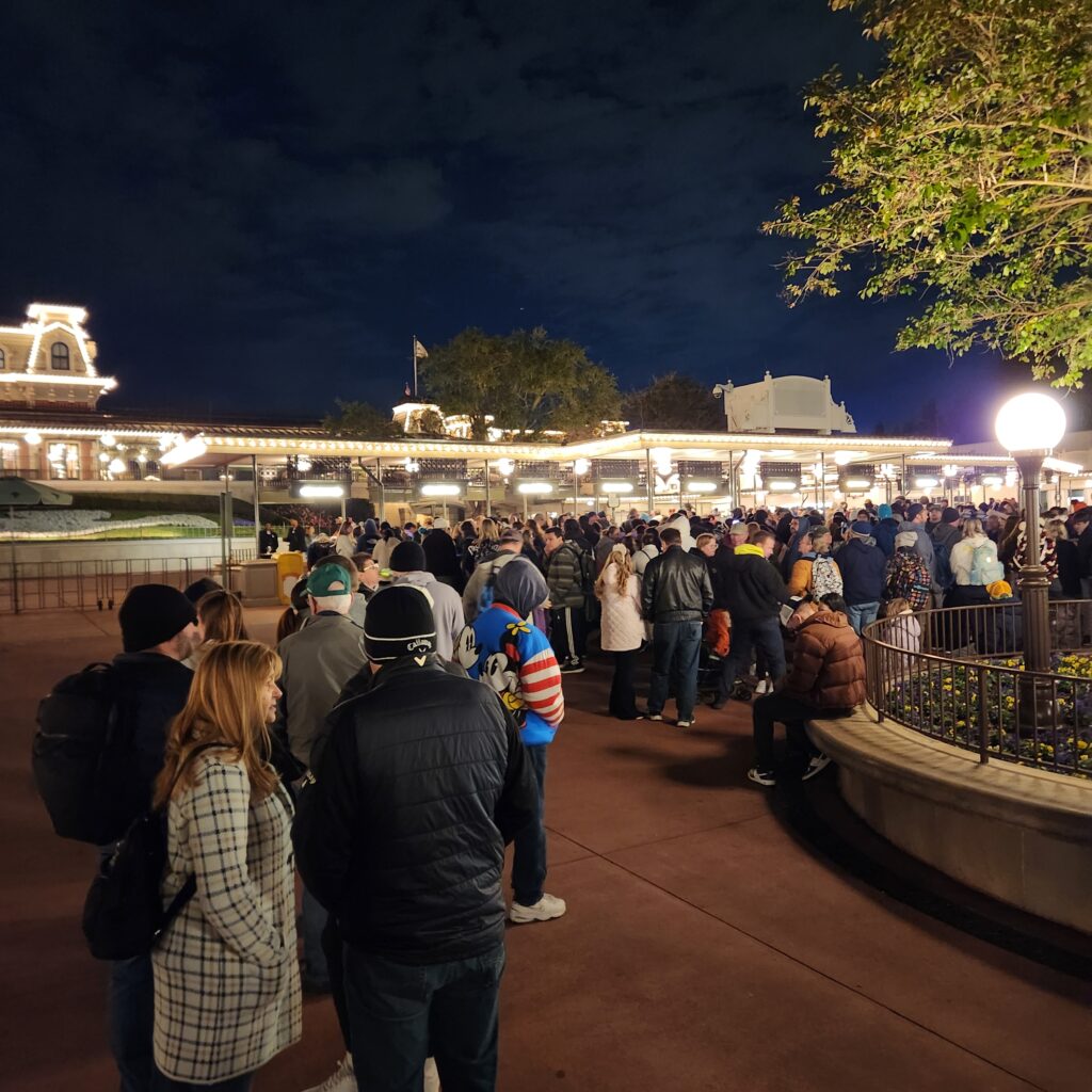 Disney After Hours Magic Kingdom Entry Line