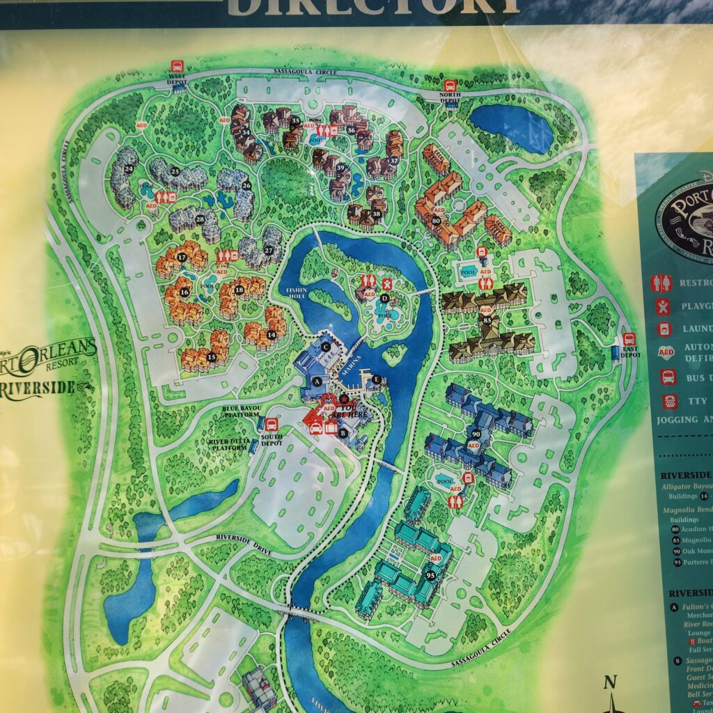 Port Orleans Resort Map - Riverside